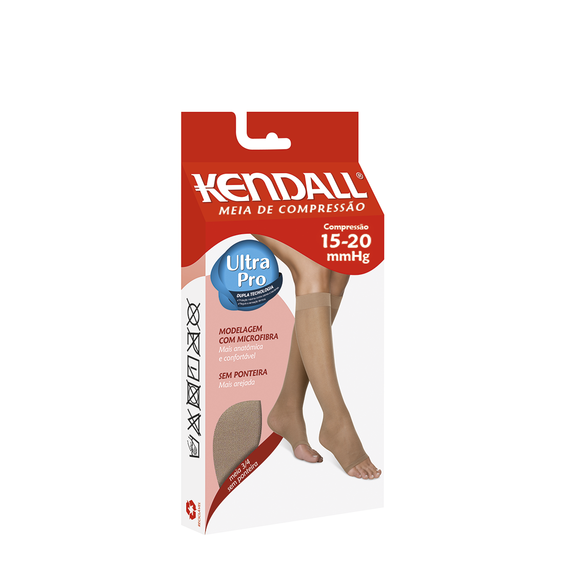 MEIA KENDALL 3/4 15-20 MMHG SEM PONTEIRA 1871